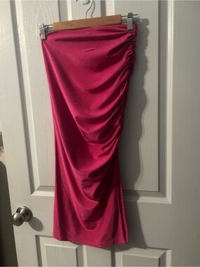 Pink Midi Skirt